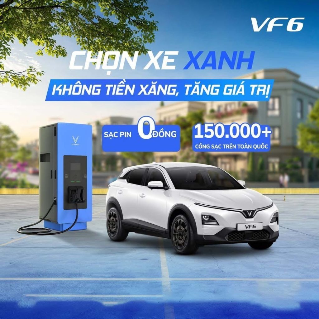 vf6 chọn xe xanh