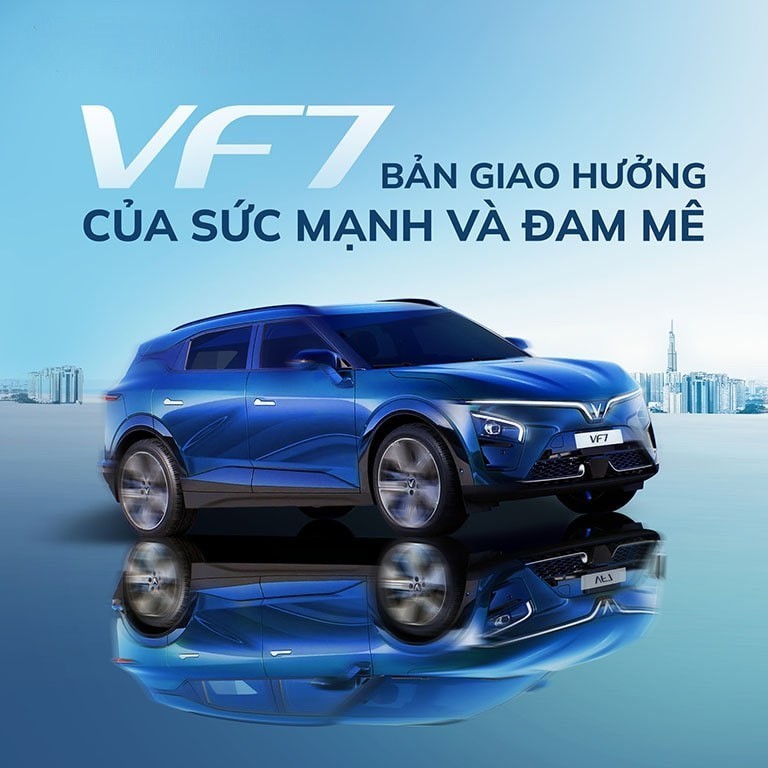Không chỉ sở hữu ngoại hình mạnh mẽ, đậm chất thể thao, VF 7 còn mang đến trải nghiệm lái phấn khích nhờ sức mạnh động cơ dẫn đầu phân khúc.