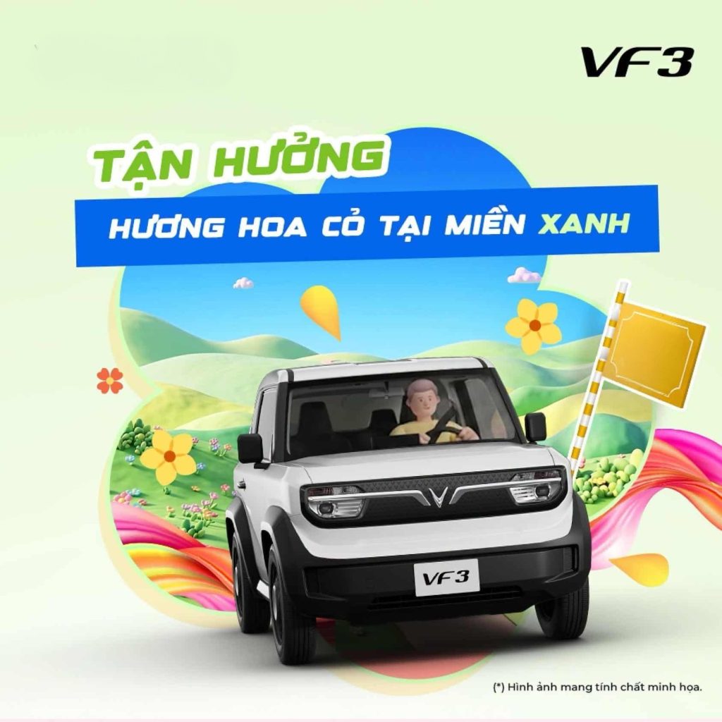 vinfast vf 3 mau xe sang dieu